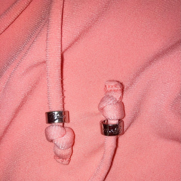 NWOT Guess Romper Bright Peach Sleeveless Strapless Pockets Drawstring Med - Picture 10 of 15